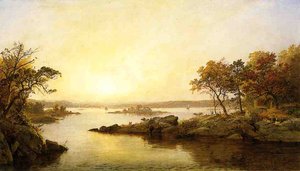 Afternoon At Greenwood Lake — Jasper Francis Cropsey
