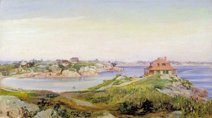 View Of Mrs Skinner's House At West Manchester, Massachusetts — Marianne North, Victorian Landscape