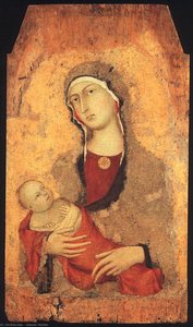 Madonna And Child (from Lucignano D'arbia) — Simone Martini, Late Medieval Gothic