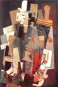 Mann Mit Einem Filzhut Auf Einem Stuhl — Pablo Picasso