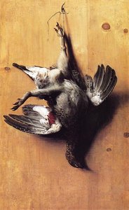 A Fowl Hanging On A Door — George Hetzel