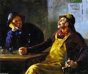 Fishermen In Conversation — Abbott Fuller Graves