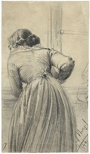 Girl By The Window — Adolph Von Menzel