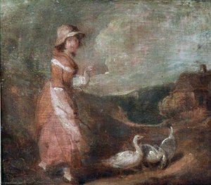 Driving The Geese — William Redmore Bigg