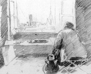 View From A Room In St Tropez — Cornelis Vreedenburgh
