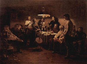 Evening Company — Vladimir Yegorovich Makovsky