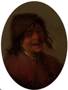 A Laughing Peasant — Adriaen Van Ostade