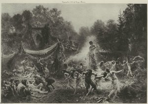 Constantin Baccanal Engraving By George Barrie — Konstantin Yegorovich Makovsky