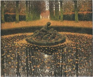 Le Bassin De La Reine A La Versailles — Henri Jean Guillaume Martin