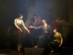 Madeleine Convertie Ecoutant Notre Seigneur Chez Marthe