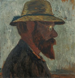 Otto Modersohn With Straw Hat In Profile To The Right — Paula Modersohn-becker, Expressionism