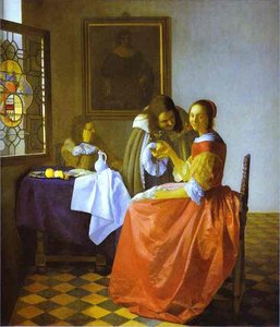 La Mujer Y Dos Hombre — Johannes Vermeer, Northern Light