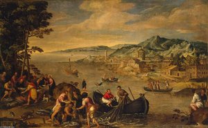 Miraculous Fishing — Lodewijk Toeput (il Pozzoserrato), Renaissance