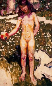 Girl With A Ball 1 — František Kupka