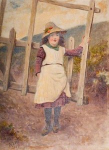 Girl At A Gate — Henry Turner Munns