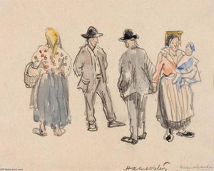 Paesani Alla Fiera — Herman Armour Webster