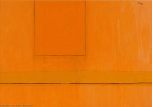 Open Number 24 In Variations Of Orange — Robert Motherwell