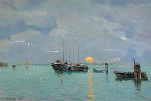 Sunset — Antonio Maria De La Concepcion Reyna Manescau