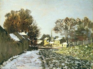 Nieve En Argenteuil — Claude Monet