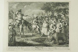 Hudibras' First Adventure, Plate Three From Hudibras — William Hogarth, Caricature Satire