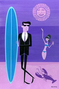 Pink Sun — Josh Agle (shag)