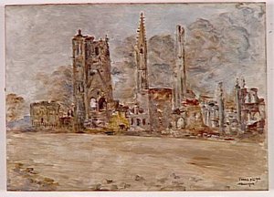 Ypres Sous Le Bombardement En Novembre 1918 — Joseph-félix Bouchor