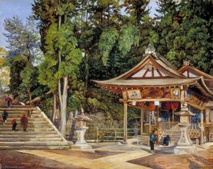 Small Temple Of Maruyama At Kioto, Japan — Marianne North, Marianne North Gallery
