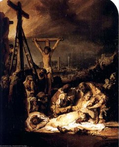 La Deploración Del Cristo, Londres — Rembrandt Van Rijn, Barroco