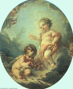 Christ And John The Baptist As Children — François Boucher