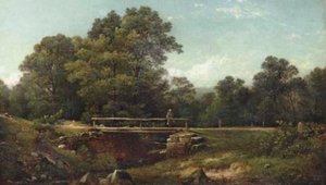 Old Kate's Bridge, Rifton Glen, Ulster County, New York — David Johnson