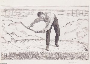 The Working Mower — Ferdinand Hodler