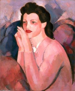 Portrait En Rose — John Duncan Fergusson