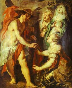 Christ Comes As A Gardener To Three Marys — Jacob Jordaens, Baroque