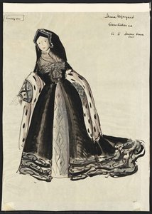 Costume Design For Queen Katherine — Tatiana Moiseiwitsch