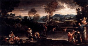 Fishing — Annibale Carracci, Baroque