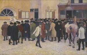 Horse Sale At The Barbican — Robert Polhill Bevan
