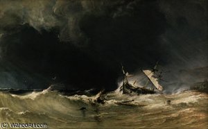 A Shipwreck On The Yorkshire Coast. — Anthony Vandyke Copley Fielding