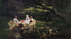 On The Boat. Abramtsevo. — Vasily Dmitrievich Polenov