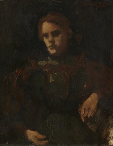 Study After The Model (geesje Kwak?), George Hendrik Breitner, C. 1880 - C. 1923 — George Hendrik Breitner, Amsterdam Impressionism