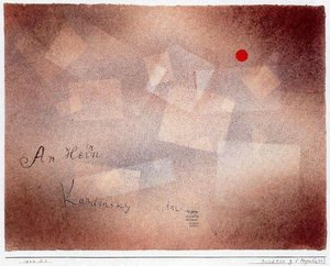 Tarjeta Postal Para Los 60 Cumpleaños De Kandinsky — Paul Klee
