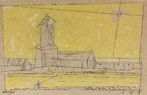 Untitled (powder Tower) — Lyonel Feininger, Expressionism