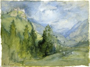 Castle In The Mountains — George Innes