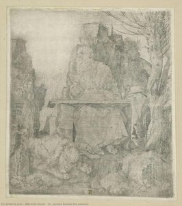 St. Jerome Beside The Pasture — Albreht Direr, Impressionism