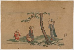 Women Catching Fireflies — Katsushika Hokusai