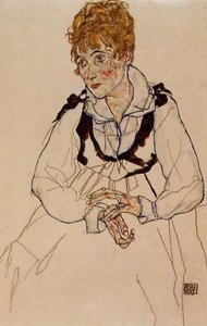 The Artist's Wife Seated — Egon Schiele
