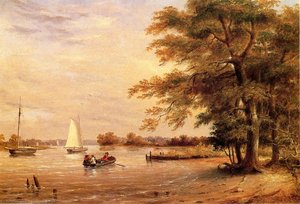 On The Shrewsbury River, Redbank, New Jersey — Thomas Birch