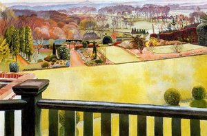 Oxfordshire Landscape — Sir Stanley Spencer, Impressionism