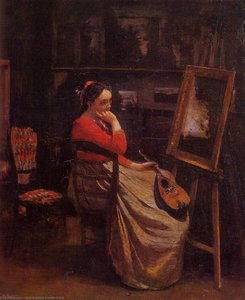 Das Atelier (auch bekannt als Junge Frau mit einer Mandoline)