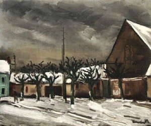 Under Den Linden Snow — Maurice De Vlaminck