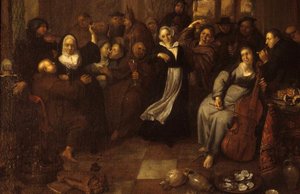 Moines Et Religieuses En Goguette — Richard Brakenburg